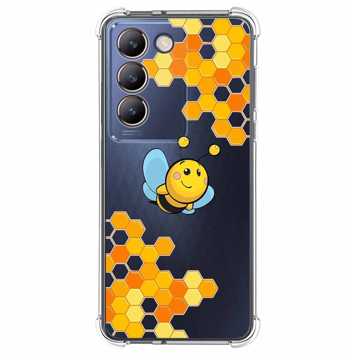 Funda Silicona Antigolpes para Vivo V40 SE 5G diseño Abeja Dibujos