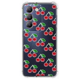 Funda Silicona Antigolpes para Vivo V40 SE 5G diseño Cerezas Dibujos