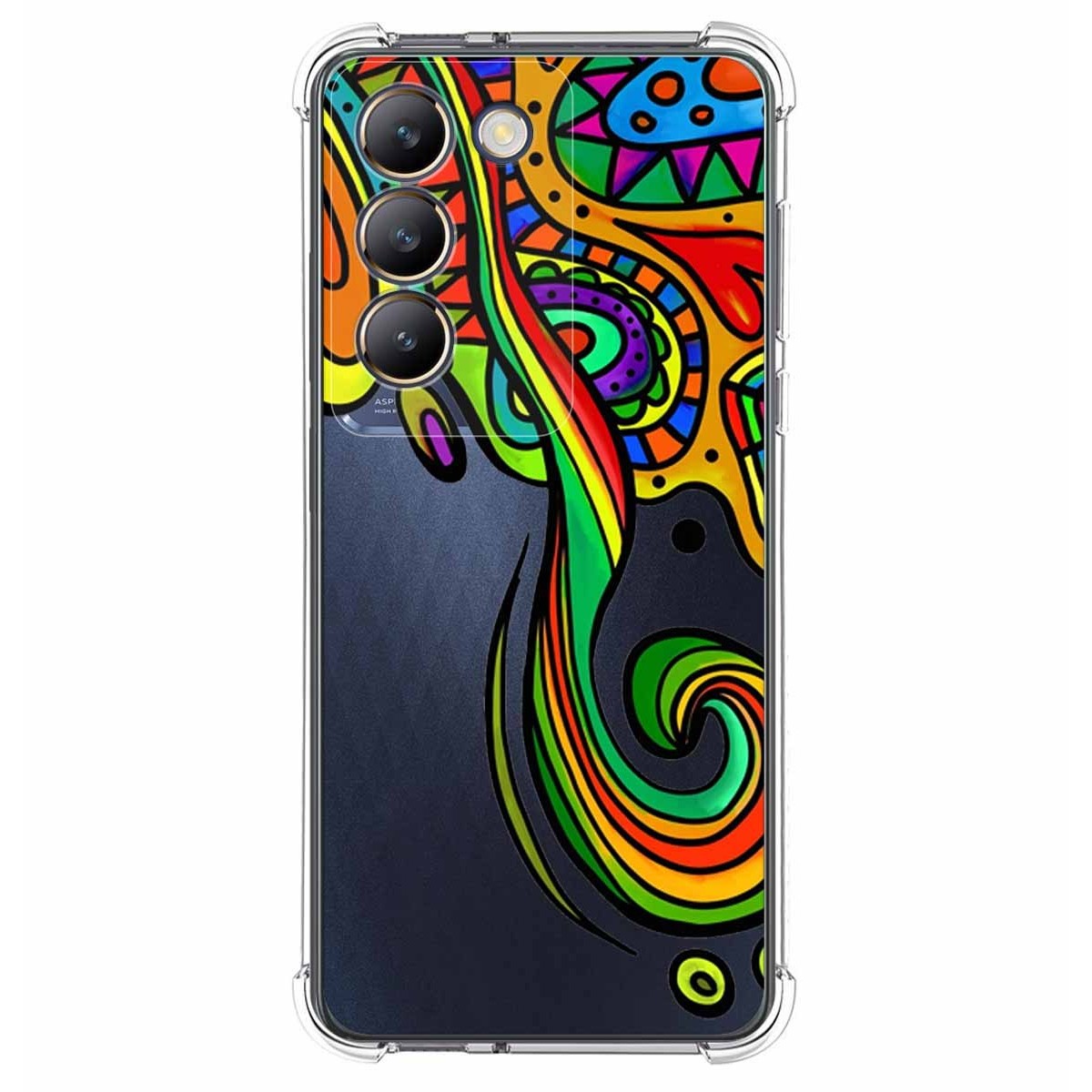 Funda Silicona Antigolpes para Vivo V40 SE 5G diseño Colores Dibujos