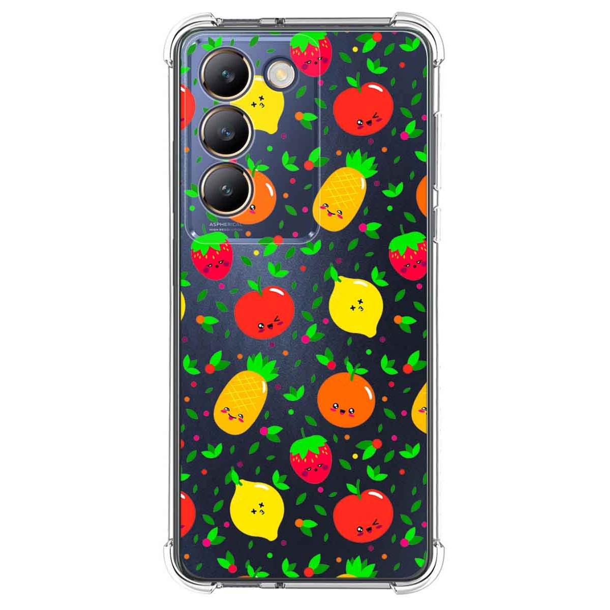 Funda Silicona Antigolpes para Vivo V40 SE 5G diseño Frutas 01 Dibujos