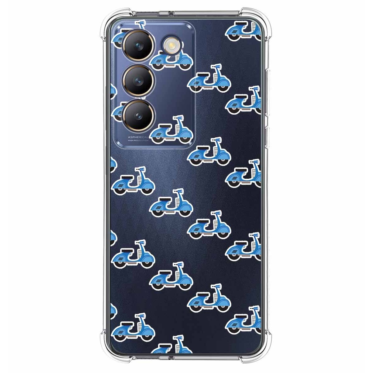 Funda Silicona Antigolpes para Vivo V40 SE 5G diseño Scooter Dibujos