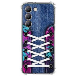 Funda Silicona Antigolpes para Vivo V40 SE 5G diseño Zapatillas 06 Dibujos