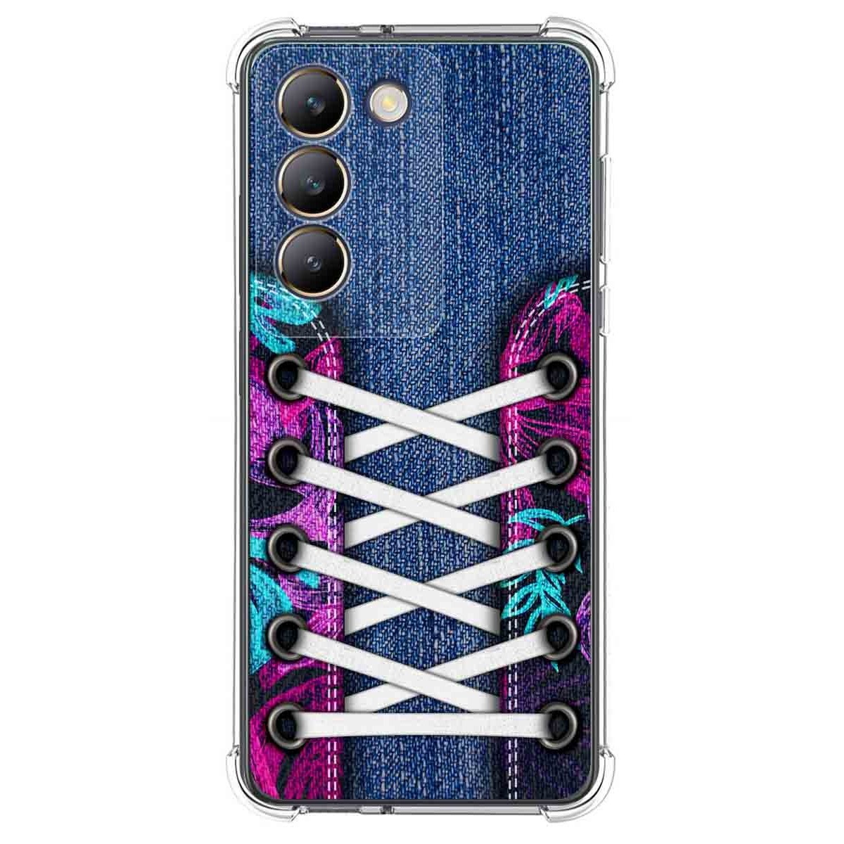 Funda Silicona Antigolpes para Vivo V40 SE 5G diseño Zapatillas 06 Dibujos
