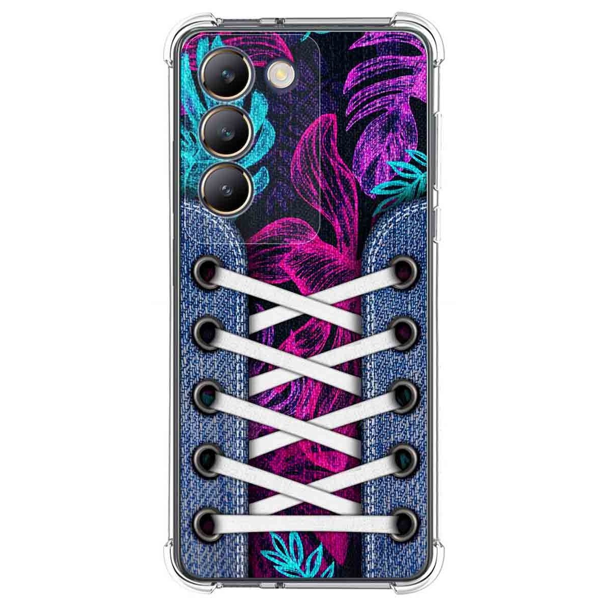 Funda Silicona Antigolpes para Vivo V40 SE 5G diseño Zapatillas 07 Dibujos