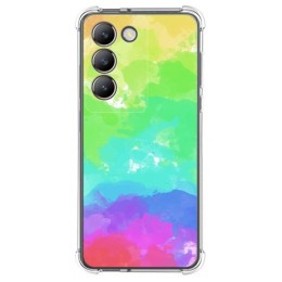 Funda Silicona Antigolpes para Vivo V40 SE 5G diseño Acuarela 03 Dibujos