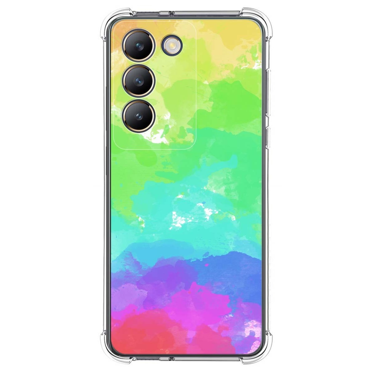 Funda Silicona Antigolpes para Vivo V40 SE 5G diseño Acuarela 03 Dibujos