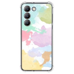 Funda Silicona Antigolpes para Vivo V40 SE 5G diseño Acuarela 11 Dibujos