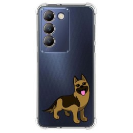 Funda Silicona Antigolpes para Vivo V40 SE 5G diseño Perros 03 Dibujos