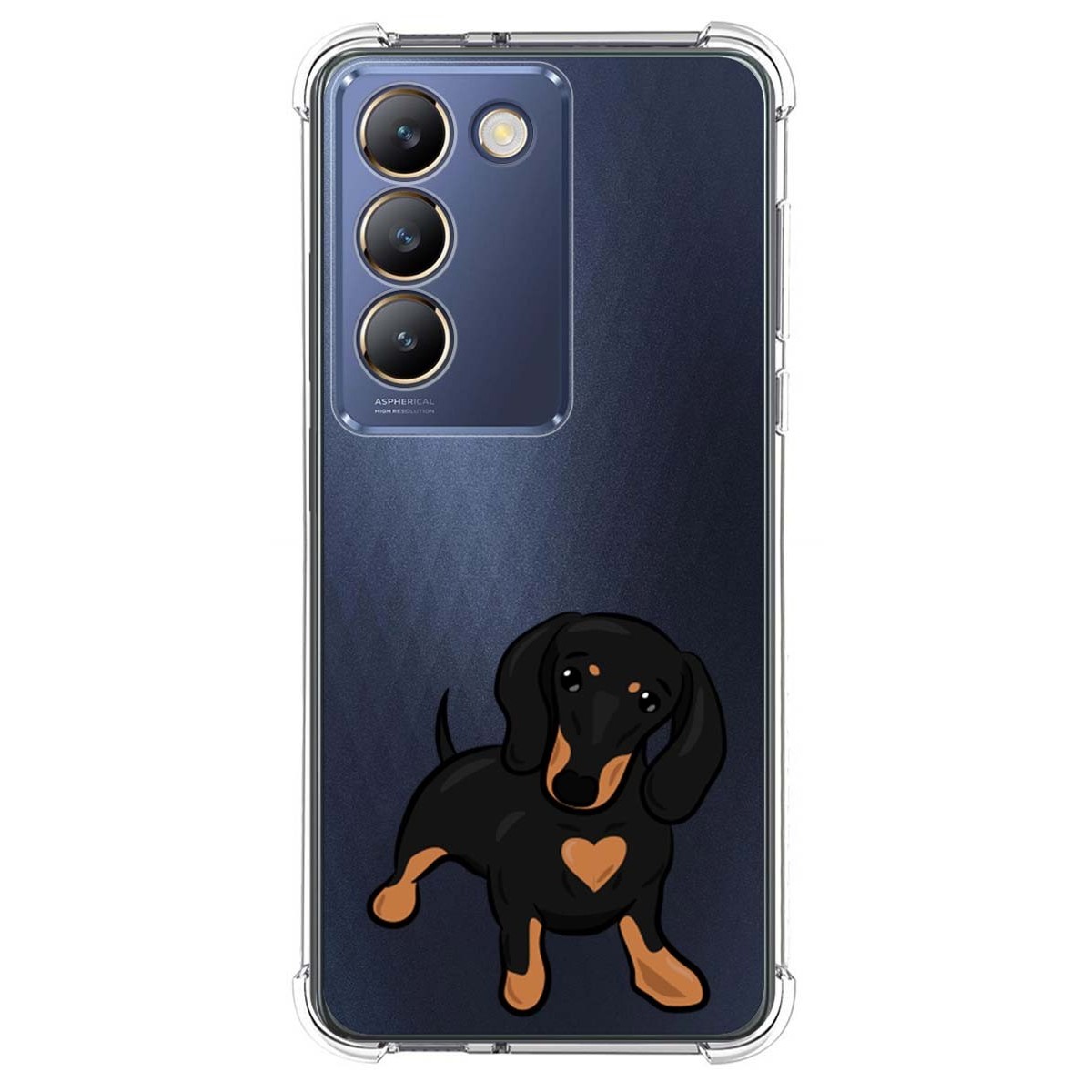 Funda Silicona Antigolpes para Vivo V40 SE 5G diseño Perros 04 Dibujos