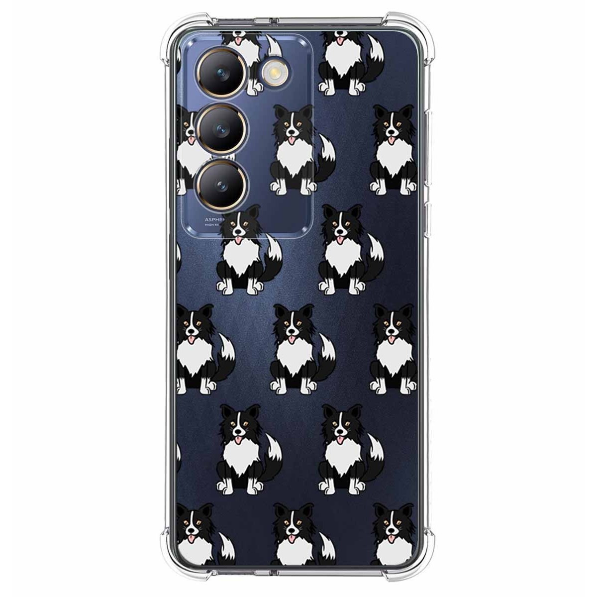 Funda Silicona Antigolpes para Vivo V40 SE 5G diseño Perros 07 Dibujos