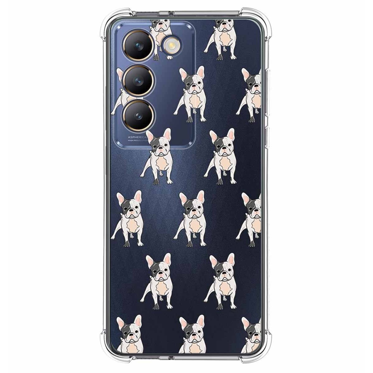 Funda Silicona Antigolpes para Vivo V40 SE 5G diseño Perros 12 Dibujos