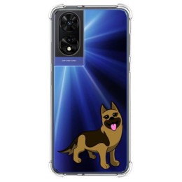 Funda Silicona Antigolpes para TCL 505 diseño Perros 03 Dibujos
