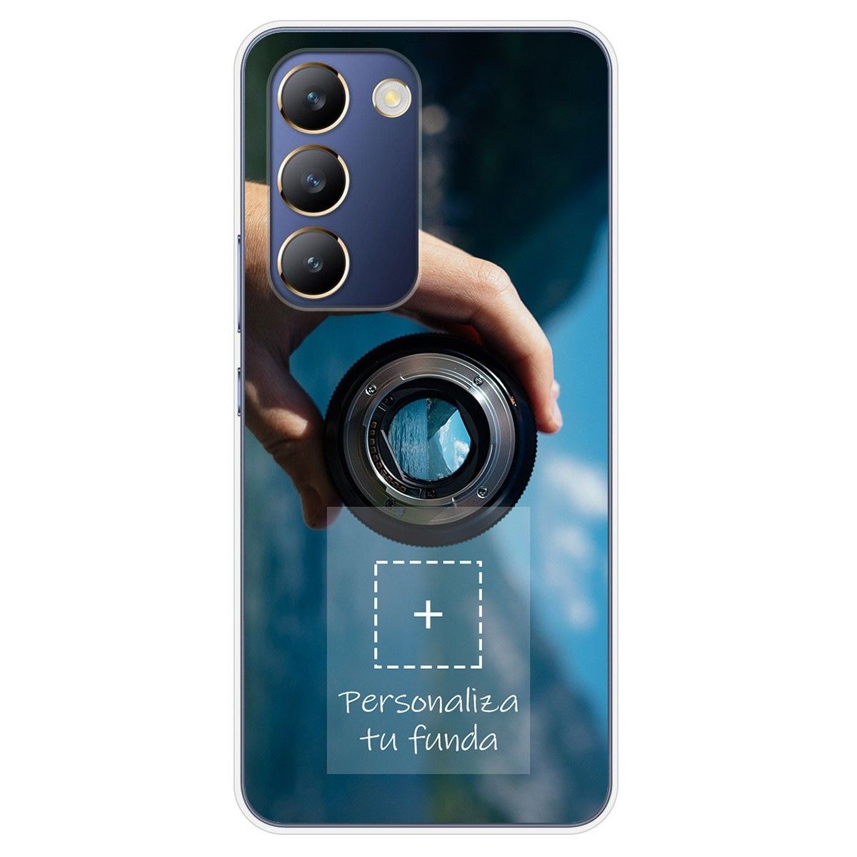 Personaliza tu Funda Silicona Gel Tpu Transparente con tu Fotografia para Vivo V40 SE 5G Dibujo Personalizada