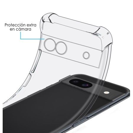 Funda Silicona Antigolpes Transparente para Google Pixel 8a 5G