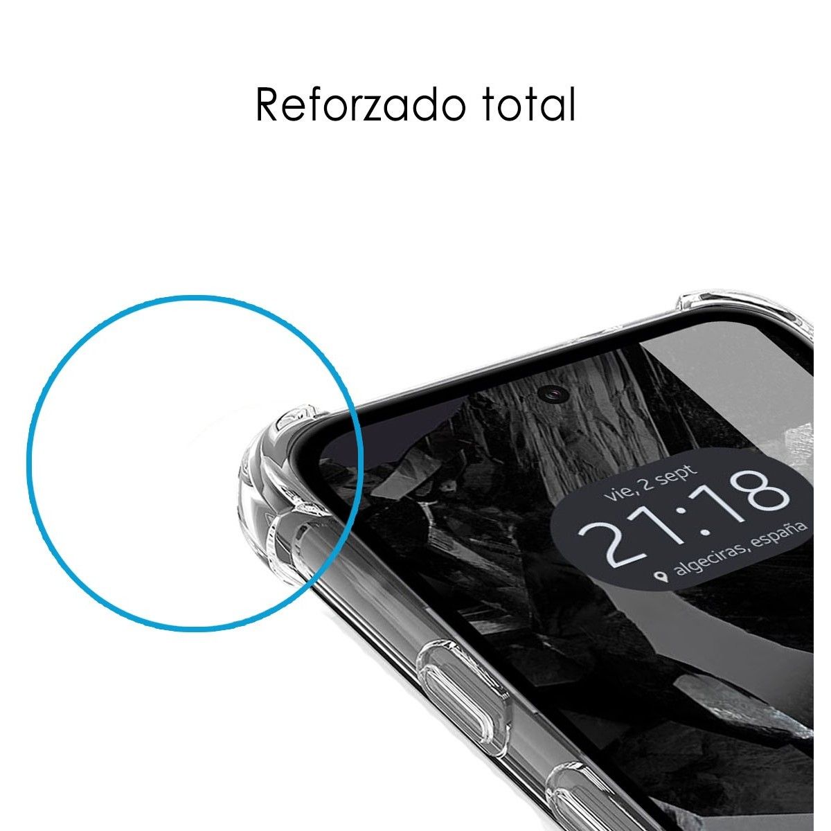 Funda Silicona Antigolpes Transparente para Google Pixel 8a 5G