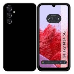 Funda Silicona Gel TPU Negra para Samsung Galaxy M34 5G