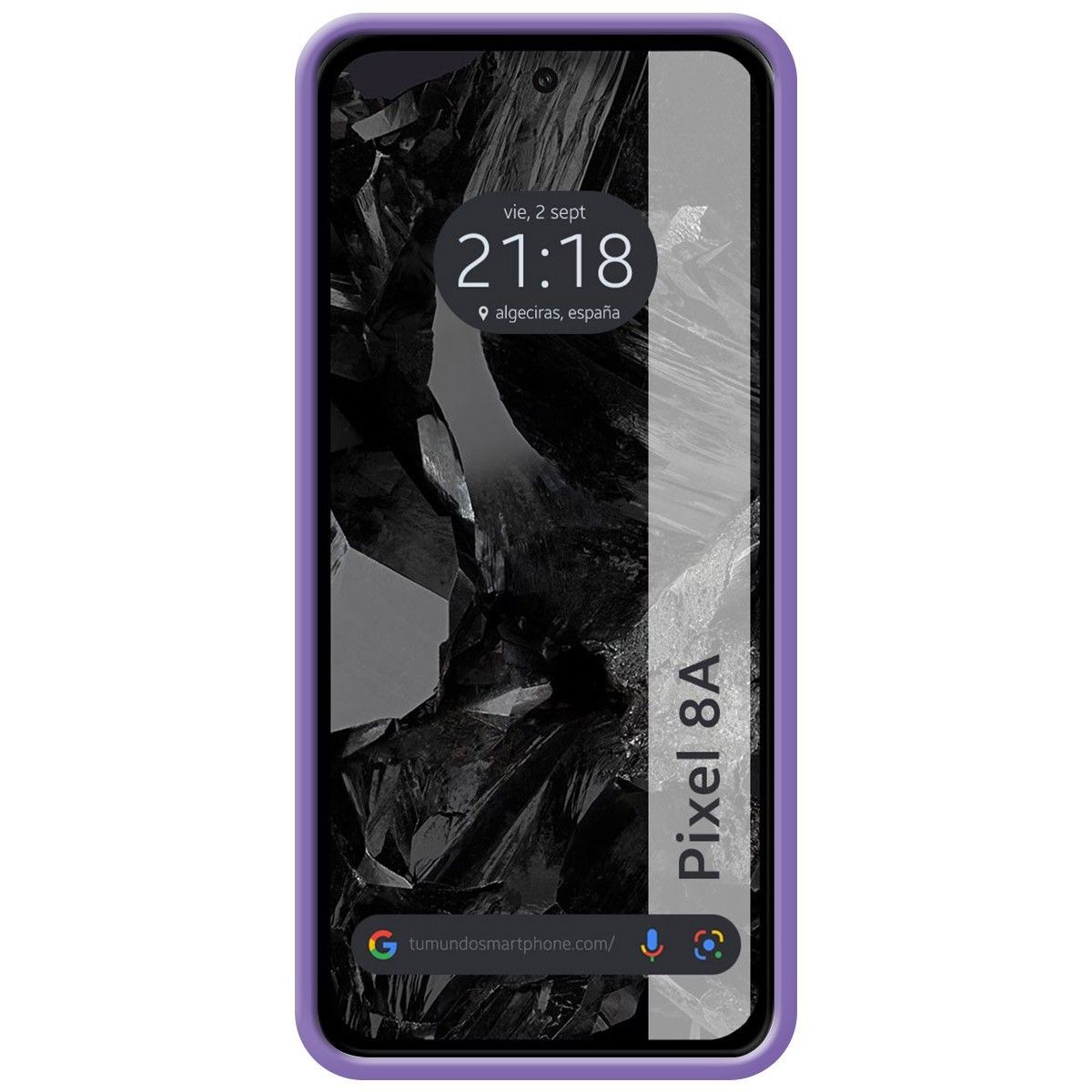 Funda Silicona Líquida Ultra Suave para Google Pixel 8a 5G color Morada