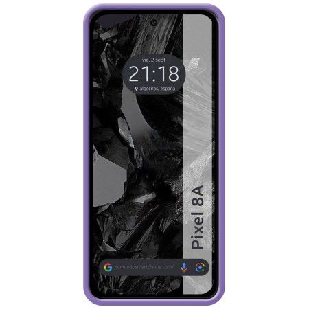 Funda Silicona Líquida Ultra Suave para Google Pixel 8a 5G color Morada
