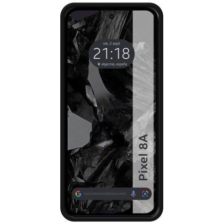 Funda Silicona Líquida Ultra Suave para Google Pixel 8a 5G color Negra