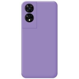 Funda Silicona Líquida Ultra Suave para TCL 505 color Morada 2