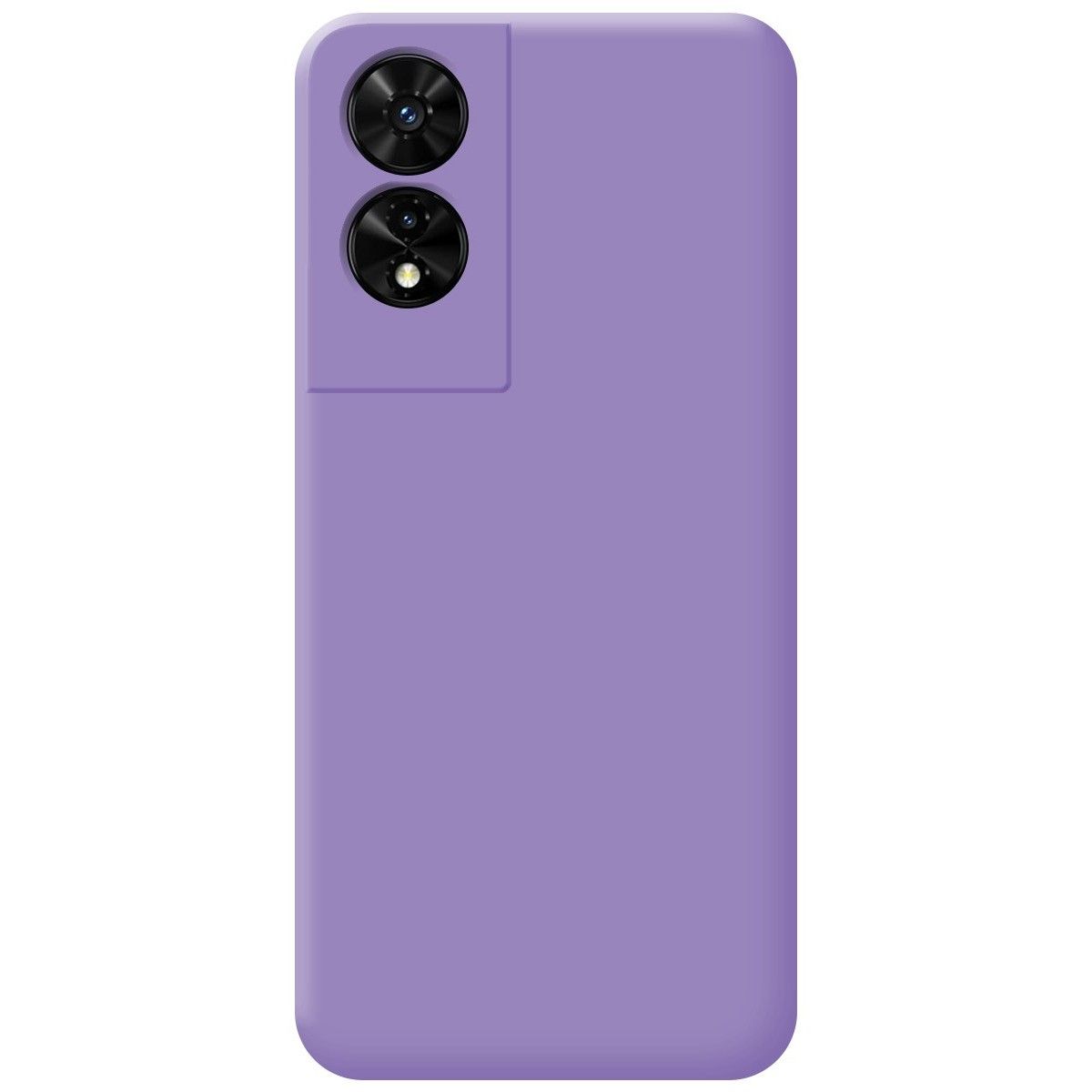 Funda Silicona Líquida Ultra Suave para TCL 505 color Morada