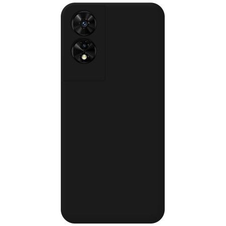 Funda Silicona Líquida Ultra Suave para TCL 505 color Negra