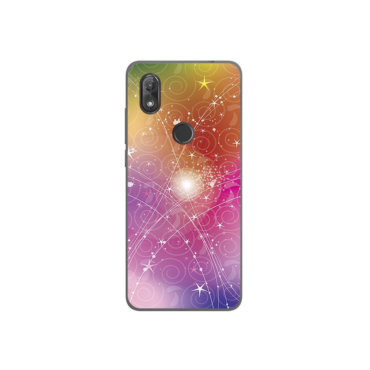 Funda Gel Tpu para Wiko View2 Diseño Abstracto Dibujos