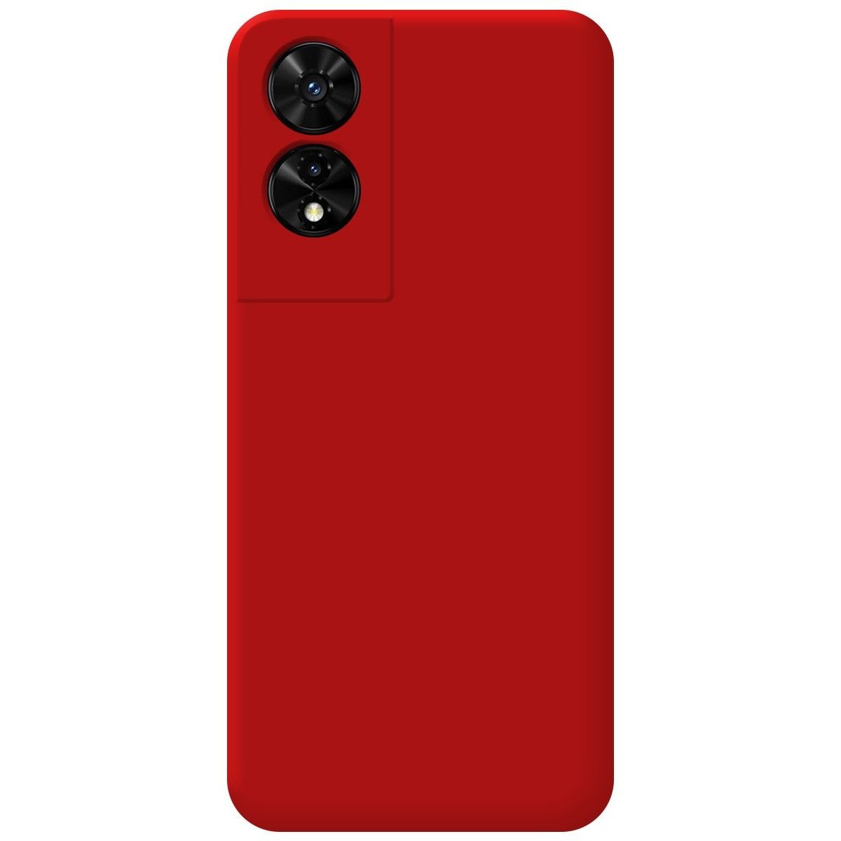 Funda Silicona Líquida Ultra Suave para TCL 505 color Roja