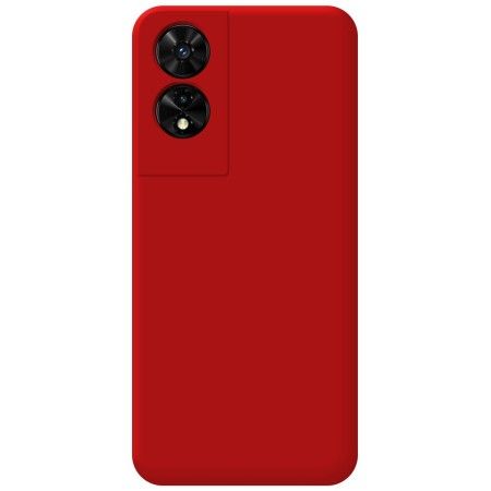 Funda Silicona Líquida Ultra Suave para TCL 505 color Roja