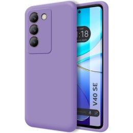 Funda Silicona Líquida Ultra Suave para Vivo V40 SE 5G color Morada