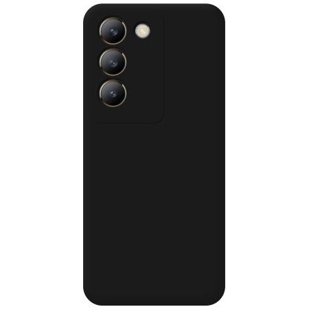Funda Silicona Líquida Ultra Suave para Vivo V40 SE 5G color Negra