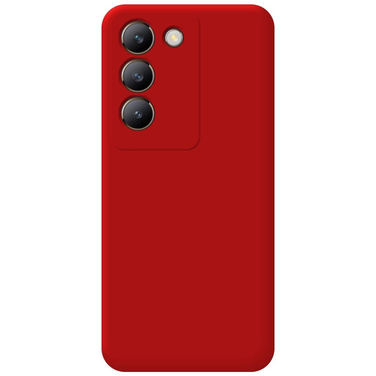 Funda Silicona Líquida Ultra Suave para Vivo V40 SE 5G color Roja