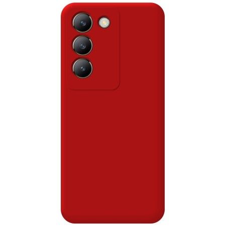 Funda Silicona Líquida Ultra Suave para Vivo V40 SE 5G color Roja