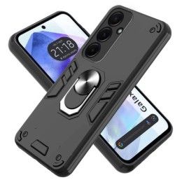 Funda Tough Armor con Anillo Giratorio Negra para Samsung Galaxy A55 5G