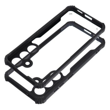 Funda Transparente Reforzada con Borde Negro para Samsung Galaxy M15 5G