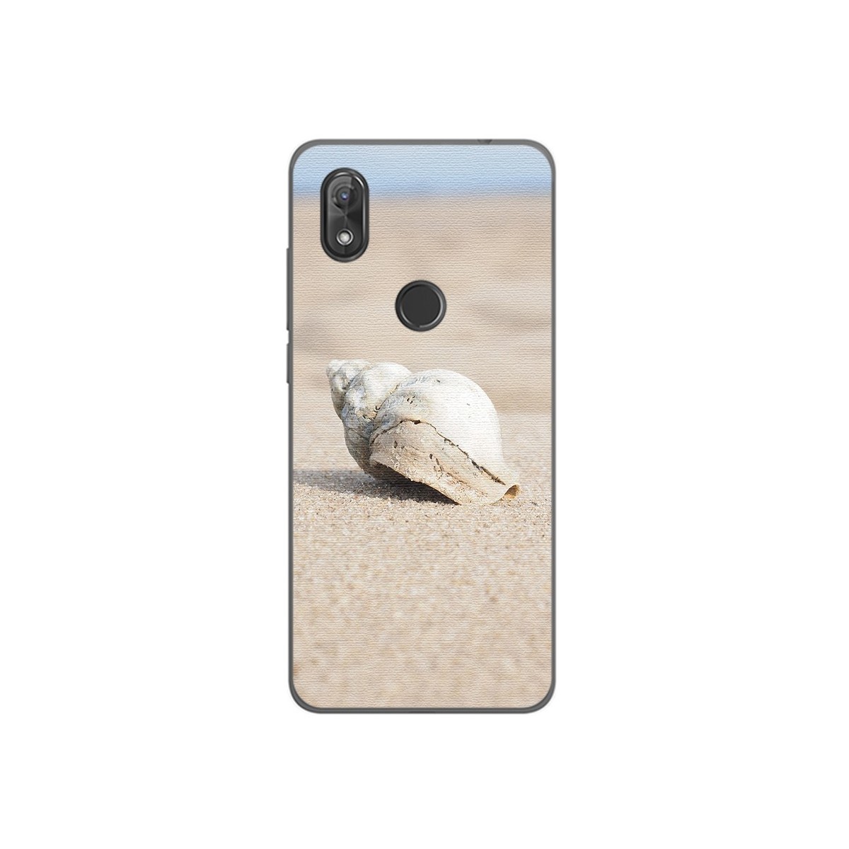 Funda Gel Tpu para Wiko View2 Diseño Concha Dibujos