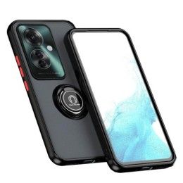Funda Mate con Borde Negro y Anillo Giratorio 360 para Oppo Reno 11F 5G 2