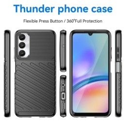 Funda Gel Flexible Thunder Armor para Samsung Galaxy A05s color Negra 2