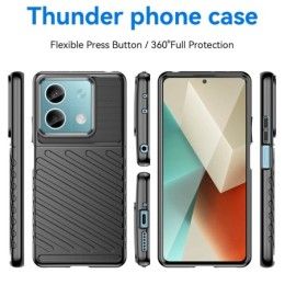 Funda Gel Flexible Thunder Armor para Xiaomi Redmi Note 13 5G color Negra 2