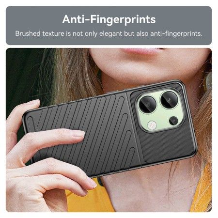 Funda Gel Flexible Thunder Armor para Xiaomi Redmi Note 13 4G color Negra