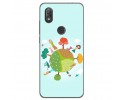 Funda Gel Tpu para Wiko View2 Diseño Familia Dibujos
