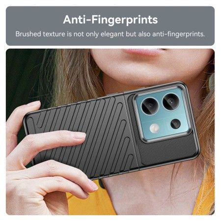 Funda Gel Flexible Thunder Armor para Xiaomi Poco X6 5G color Negra