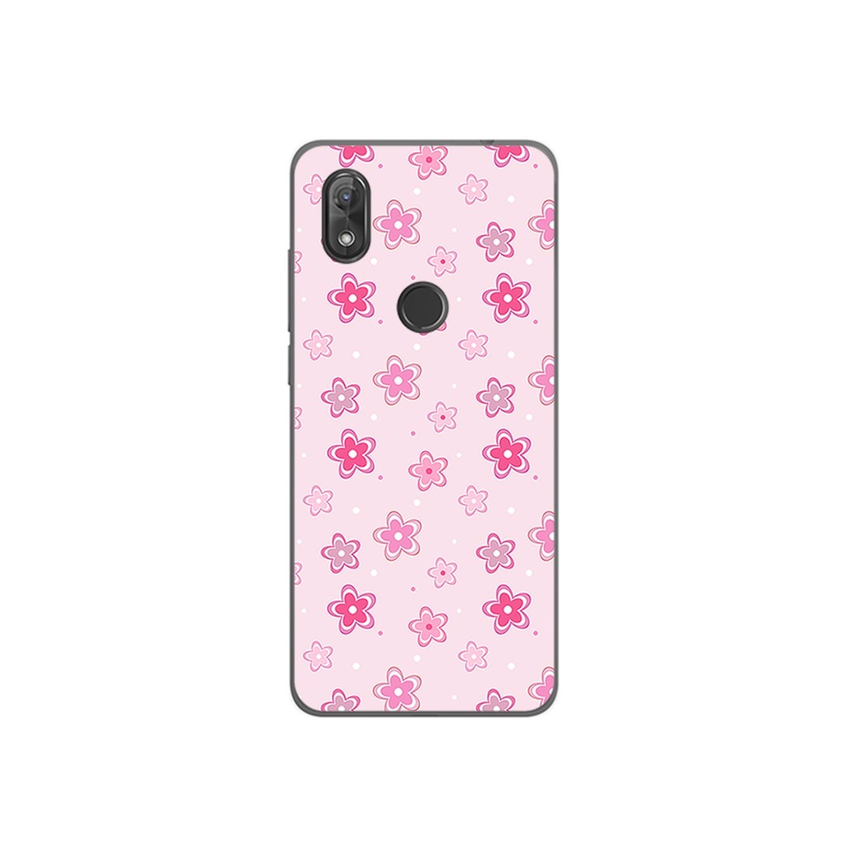 Funda Gel Tpu para Wiko View2 Diseño Flores Dibujos