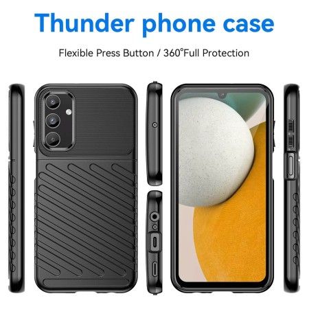 Funda Gel Flexible Thunder Armor para Samsung Galaxy A15 4G / 5G color Negra