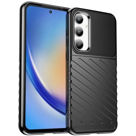 Funda Gel Flexible Thunder Armor para Samsung Galaxy A35 5G color Negra