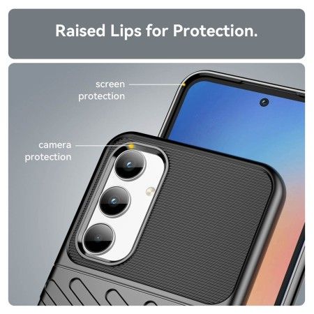 Funda Gel Flexible Thunder Armor para Samsung Galaxy A35 5G color Negra