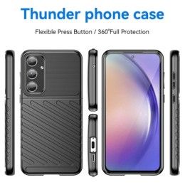 Funda Gel Flexible Thunder Armor para Samsung Galaxy A55 5G color Negra 2