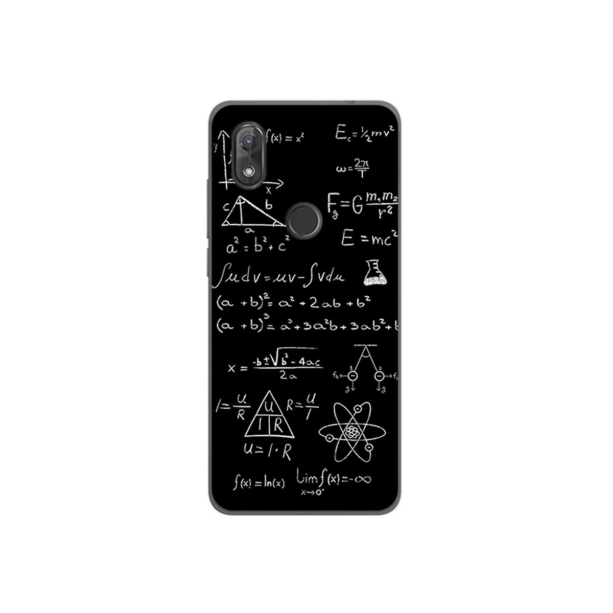 Funda Gel Tpu para Wiko View2 Diseño Formulas Dibujos