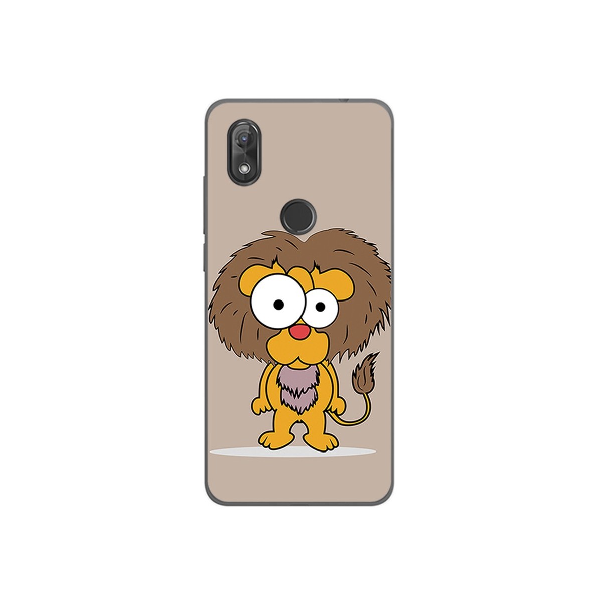 Funda Gel Tpu para Wiko View2 Diseño Leon Dibujos