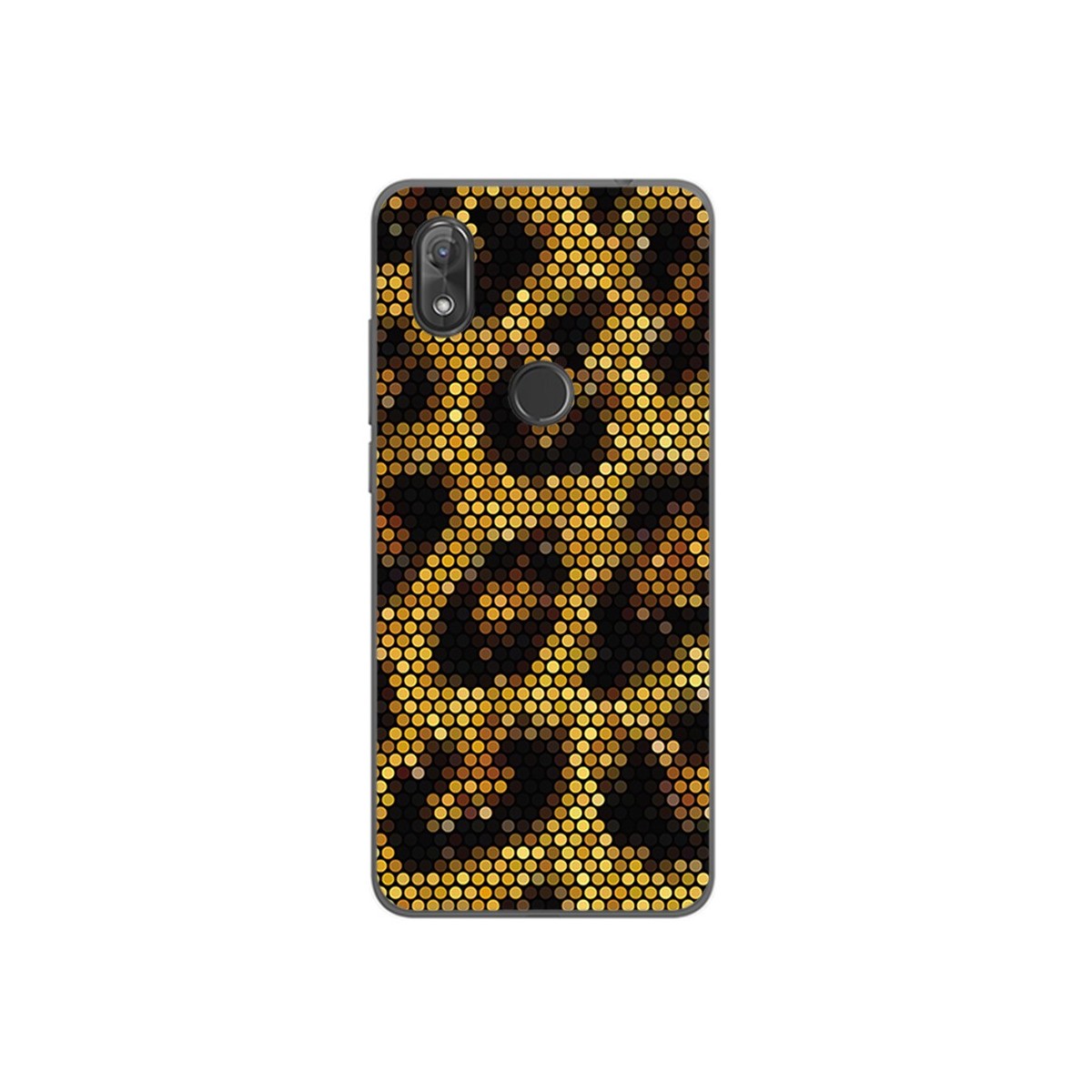 Funda Gel Tpu para Wiko View2 Diseño Leopardo Dibujos